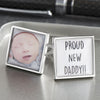 Personalised Proud New Daddy Cufflinks