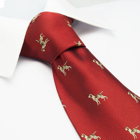 Red Dog Silk Tie
