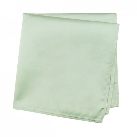 Plain Mint Silk Handkerchief