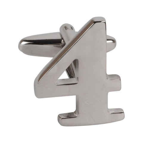 Number 4 Cufflink (Sold Individually)