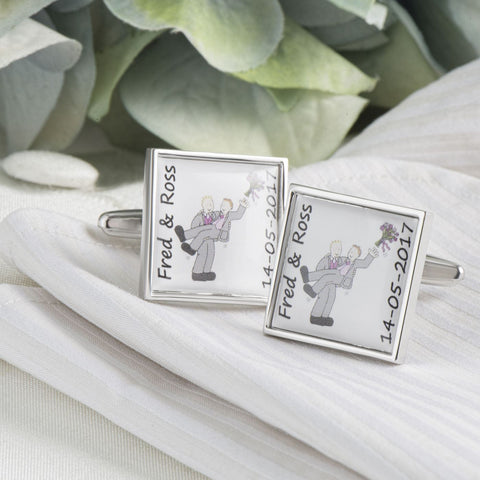 Groom & Groom Personalised Cufflinks