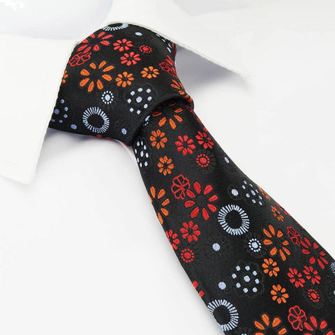 Autumn Luxury Floral Silk Tie