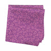 Plum And Magenta Jacquard Leaf Silk Handkerchief