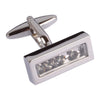 Sliding White Crystal Cufflinks
