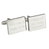 With Love and Thanks Wedding Cufflinks