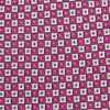 Magenta & Silver Square Patterned Silk Tie