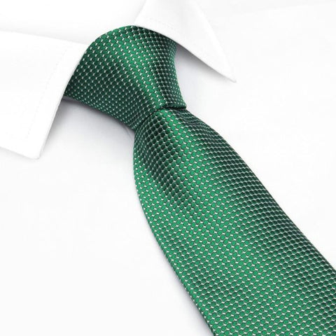 Emerald Green Silk Lattice Tie