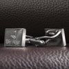 Logo Engraved Cufflinks, Silver Plated Rectangle