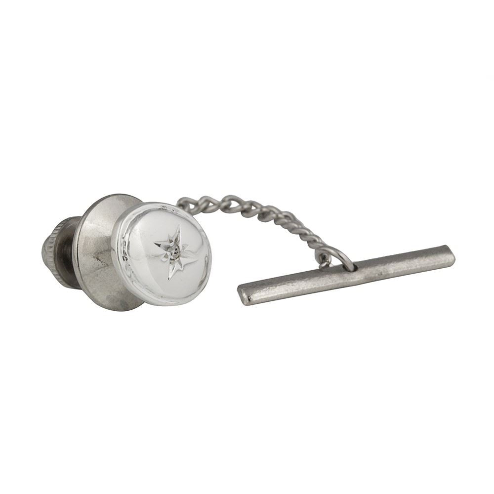 Sterling Silver Diamond Tie Tack – The Cufflink Store