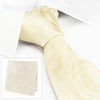 Ivory Rose Silk Tie & Handkerchief Set