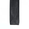 Charcoal Grey Knitted Square Cut Silk Tie