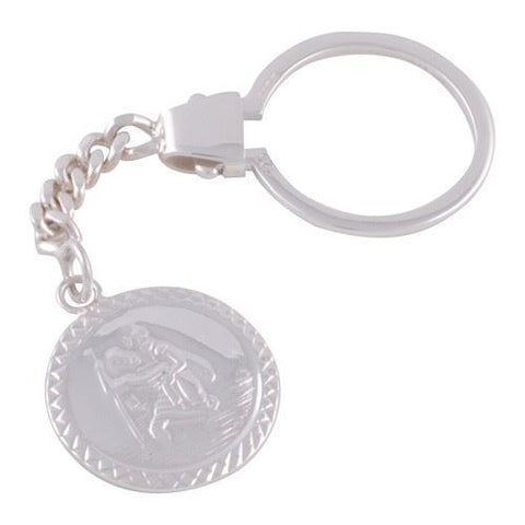 Sterling Silver St Christopher Keyring