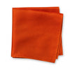 Burnt Orange Silk Plain Classic Textured Handkerchief