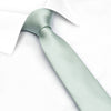 Plain Mint Slim Silk Tie
