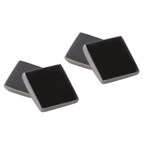 Sterling Silver Onyx Cufflinks