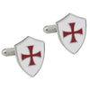 Knight Templar Shield Cufflinks