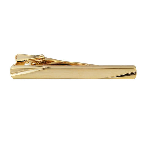 Double Ended Cut Gold Plated Tie Bar