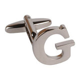 Letter G Initial Cufflink (Sold Individually)