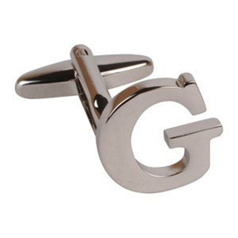 Letter G Initial Cufflink (Sold Individually)