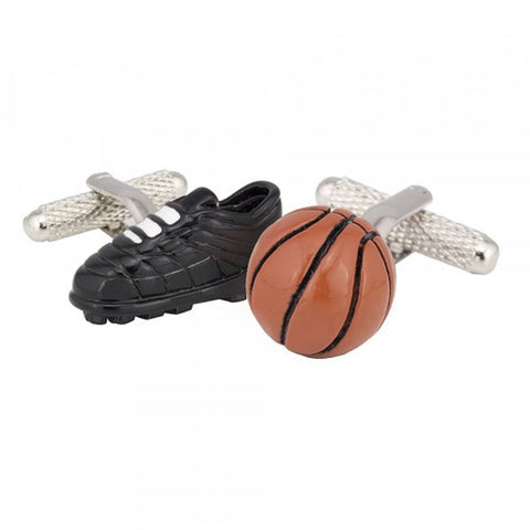 Basketball Boot & Ball Cufflinks