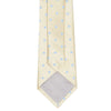 Yellow Silk Tie With Blue Polka Dots