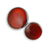 Sterling Silver Cornelian Double Sided Cufflinks