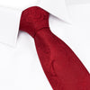 Wine Paisley Woven Silk Tie