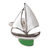 Green Yacht Cufflinks