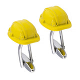 Yellow Hard Hat Cufflinks