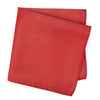 Luxury Plain Red Woven Silk Handkerchief