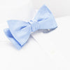 Self-Tie Plain Light Blue Silk Bow Tie