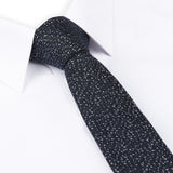 Navy Textured Fleck Slim Tie