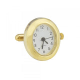 Gold Plated Oval Watch Cufflinks