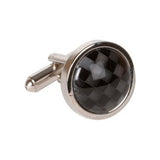 Black Chequered Onyx Style Cufflinks