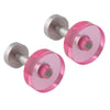 Pink Acrylic Stainless Steel Cufflinks