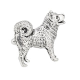 Husky Dog Pewter Cufflinks