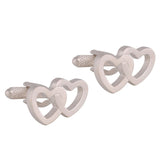 Interlinking Love Heart Cufflinks