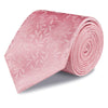 Pink Jacquard Leaf Silk Tie