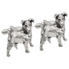 Jack Russell Terrier Dog Pewter Cufflinks