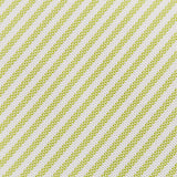 Pastel Green & White Thin Stripe Silk Tie