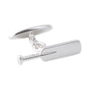 Silver plated Cricket Chain Cufflinks