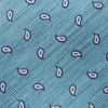 Turquoise Micro Paisley Woven Silk Tie