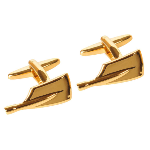 Golden Rowing Oar Cufflinks