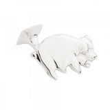Sterling Silver Pig Cufflinks