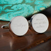 Personalised Name Wedding Cufflinks