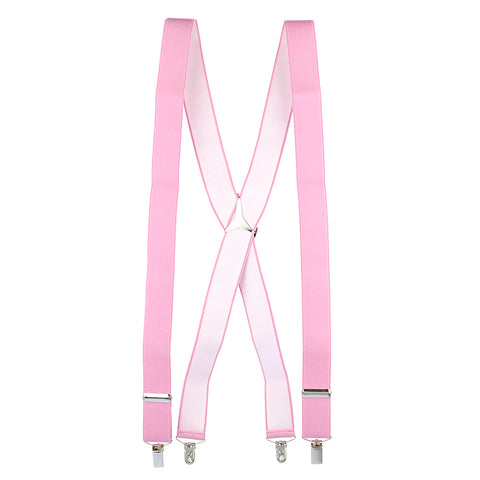 Plain Pink 35mm Elastic Braces