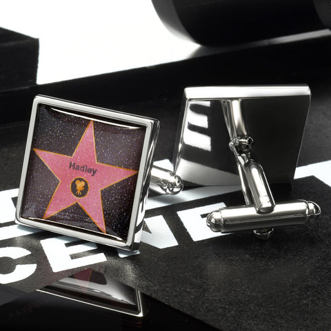 Personalised Hollywood Star Cufflinks