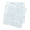 Sky Blue Rose Silk Handkerchief