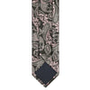 Black, Pink and Grey Luxury Paisley Silk Tie