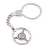 Sterling Silver Steering Wheel Keyring